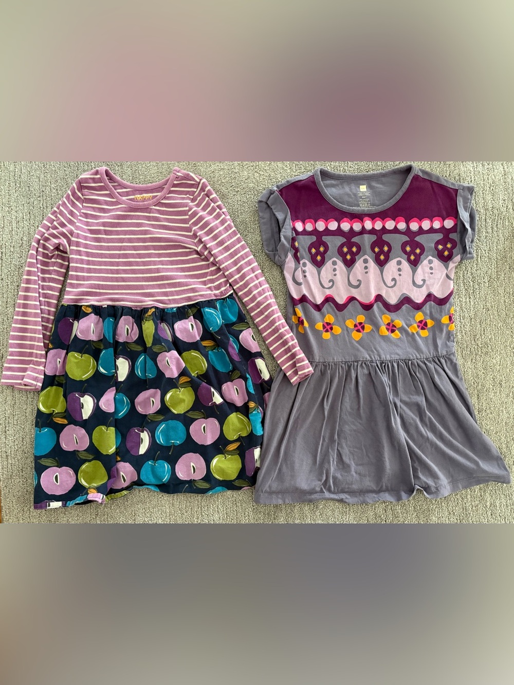 Girls size 7 Dresses - Set of 2 (tea brand and Happy brand)